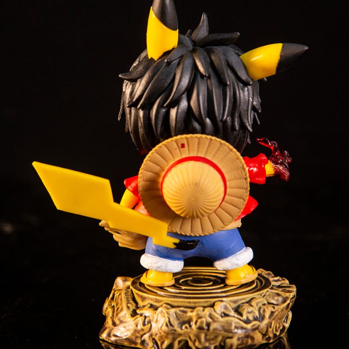 Pokemon Figures Pikachu Figure Cos Luffy And Zoro One Piece