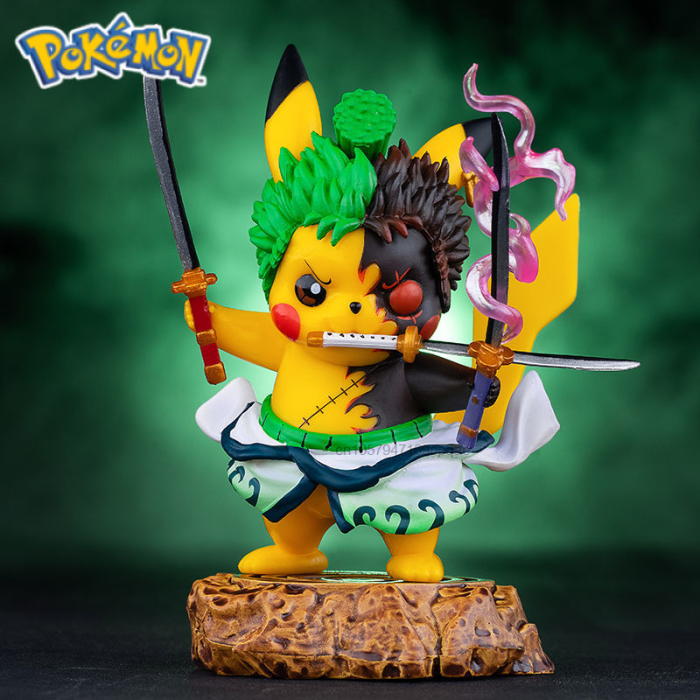 Pokemon Figures - Pikachu Cosplay Roronoa Zoro Figures
